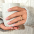 Silicone Wedding Ring Sets for Couple - MetalBar & Metal Heart Collection. (Black - Gunmetal Gray / Nude -Rose gold)